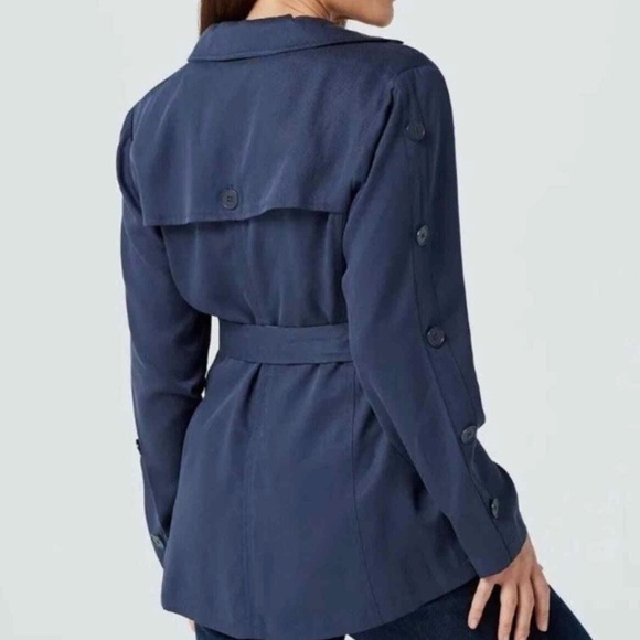 🆕 Laura Felt Women's Navy Blue Button-Down Jacket - Picture 4 of 5